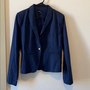 Blue denim blazer